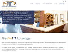 Tablet Screenshot of professionalfitnessmanagement.com